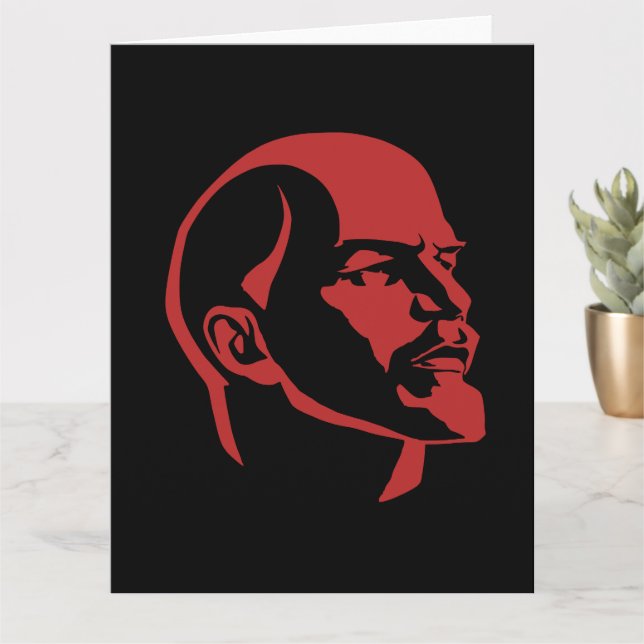 Lenin, USSR, CCCP, Soviet Union, Communism Card (Small Plant)