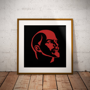 Lenin, USSR, CCCP, Soviet Union, Communism Foil Prints