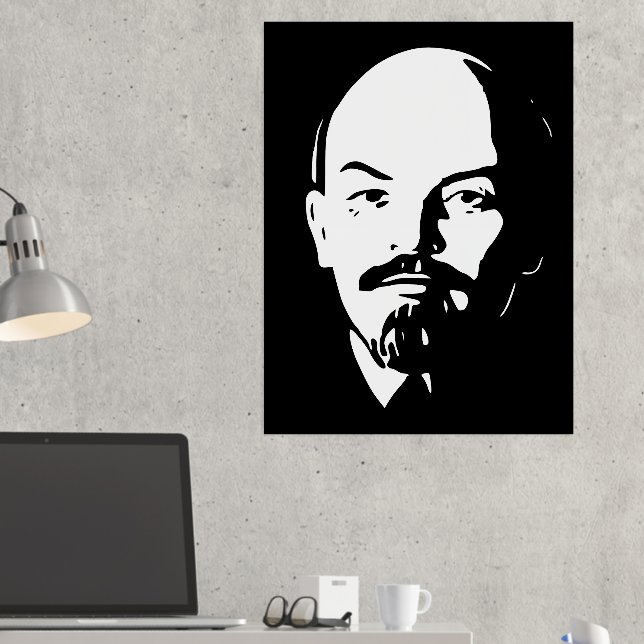 Lenin, USSR, CCCP, Soviet Union, Communism Foil Prints (In Situ (Desk 2))