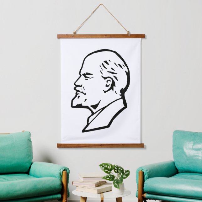 Lenin, USSR, CCCP, Soviet Union, Communism Hanging Tapestry (Living Room)