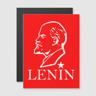 Lenin, USSR, CCCP, Soviet Union, Communism Magnetic Invitation