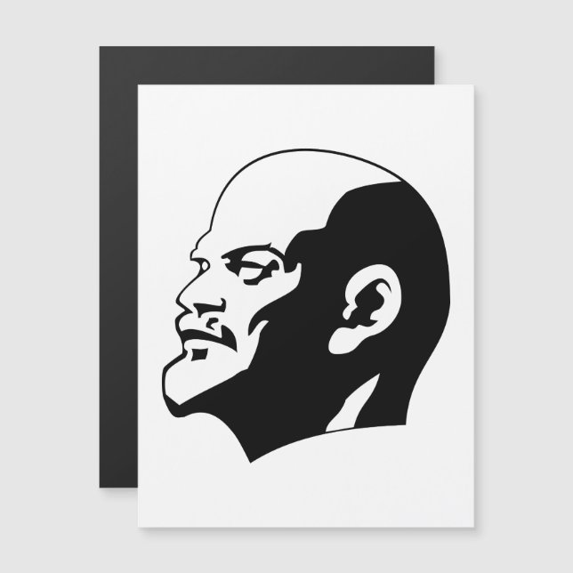 Lenin, USSR, CCCP, Soviet Union, Communism Magnetic Invitation (Front/Back)