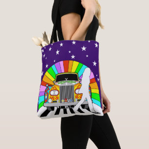 Lennon Psychedelic Painted Classic Car Tote Bag