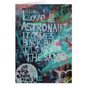 Lennon Wall, Love is like an astronaut graffiti
