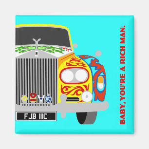 Lennon's classic psychedelic limousine car magnet