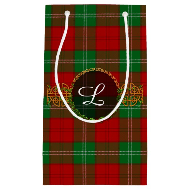 Lennox Tartan And Monogram Small Gift Bag (Front)