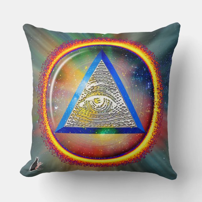 Lens of Providence Throw Pillow (Front)