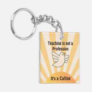 L'enseignement est un Porte - clé acrylique appela