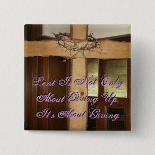 Lent 2 Inch Square Button