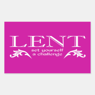 Lent - Set Yourself a Challenge Sticker