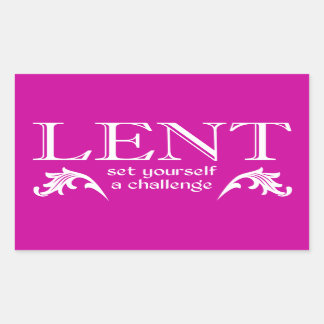 Lent - Set Yourself a Challenge Sticker