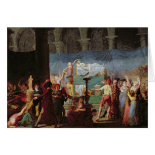 L'enterrement de Marat dans l'église antique