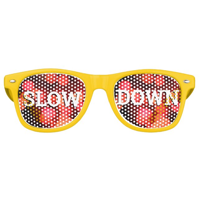 LENTEUR RÉtro TONS / Lunettes de soleil Fun Party (Devant)