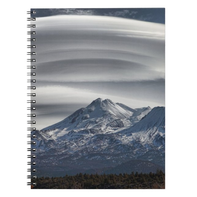 LENTICULAR ABOVE MOUNT SHASTA NOTEBOOK (Front)
