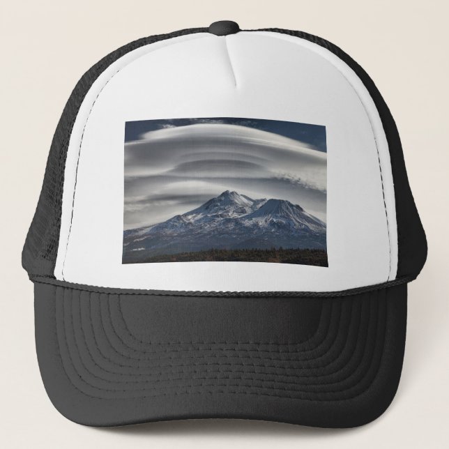 LENTICULAR ABOVE MT SHASTA #3 TRUCKER HAT (Front)