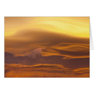 Lenticular cloud at sunset