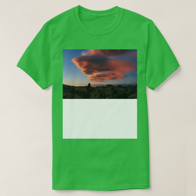Lenticular Cloud at Sunset TShirt (Design Front)