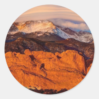 Lenticular Cloud Classic Round Sticker