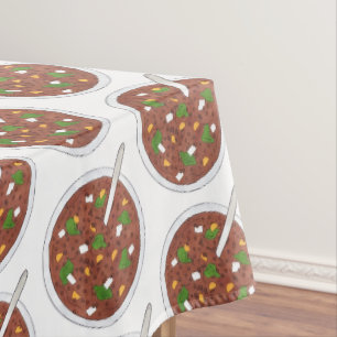 Lentil Soup Dinner Cooking Supper Vegetarian Food Tablecloth