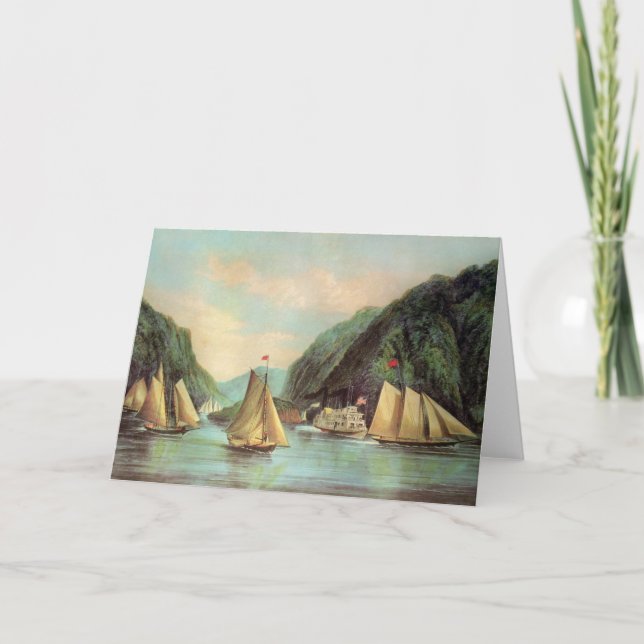 L'entrée à la carte de voeux de montagnes (Devant)