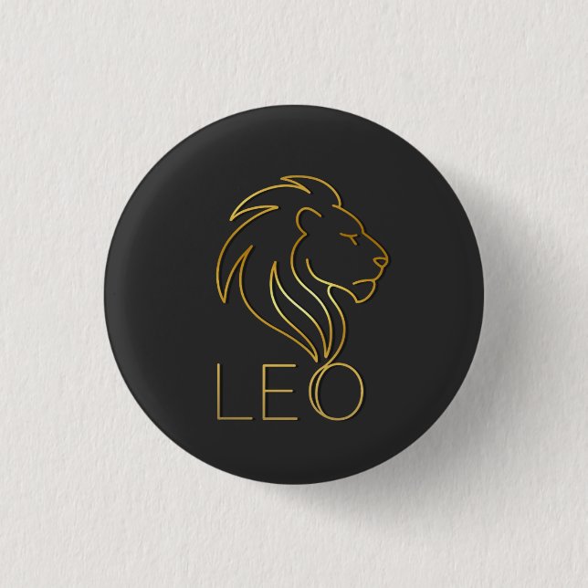 LEO 1 INCH ROUND BUTTON (Front)