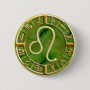 Leo 2 Inch Round Button