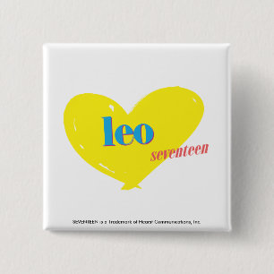 Leo 3 2 inch square button