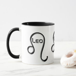 LEO, Abstract Design of the Zodiac Sign,  Mug