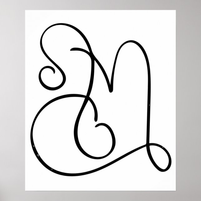 Leo And Capricorn Beautifully Entwined Zodiac Art Poster (Front)