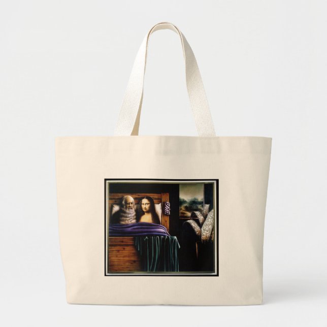 Leo and Mona Large Tote Bag (Front)