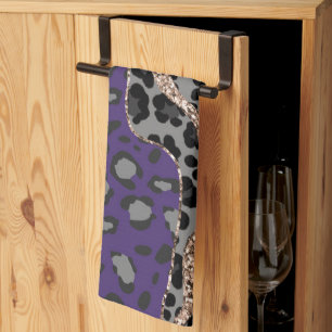 Leo Animal Print Glitter Glam 2 Kitchen Towel