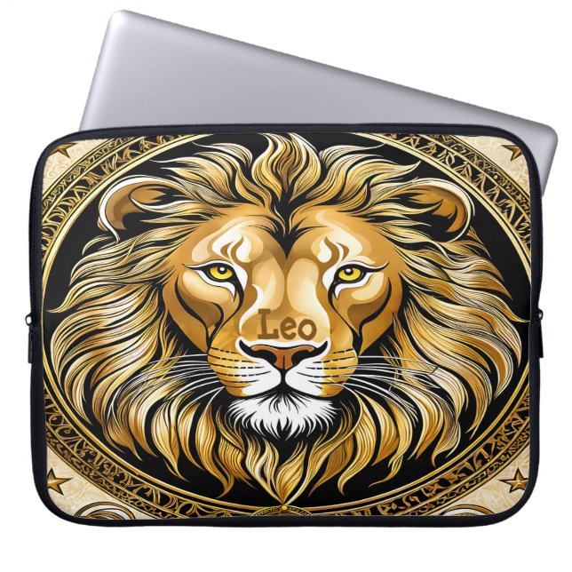Leo Astrology Laptop Sleeve (Front)