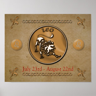 Leo - astrology sign -- art print