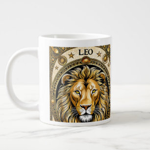 Leo astrology sign large coffee mug