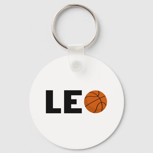 Leo Basketball Keychain (Front)