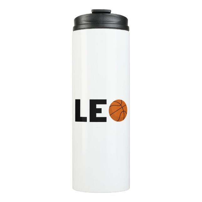Leo Basketball Thermal Tumbler (Front)