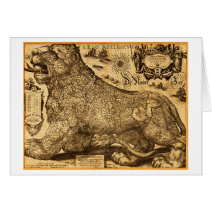 Leo Belgicus de la Pays-Bas et de la Belgique