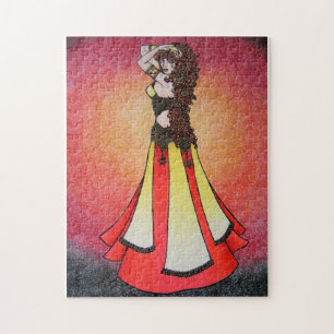 Leo Belly Dancer Jigsaw Puzzle