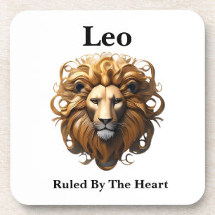 Leo Birth Sign, Lion, Ruled By The Heart,  Coaster