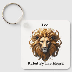 Leo Birth Sign, Lion, Ruled By The Heart,  Keychain