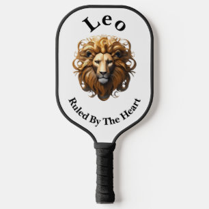 Leo Birth Sign, Lion, Ruled By The Heart,  Pickleball Paddle