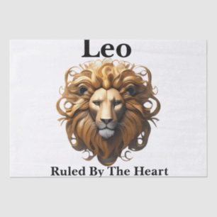 Leo Birth Sign, Lion, Ruled By The Heart,  Tissue Paper