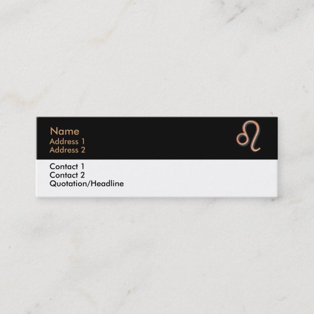 Leo Business Card (Front)