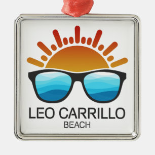 Leo Carrillo Beach California Sunglasses Metal Ornament