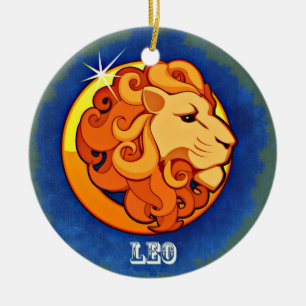 Leo Ceramic Ornament