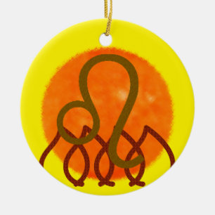 Leo Ceramic Ornament