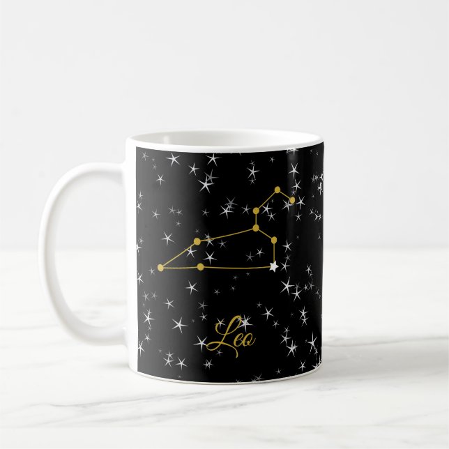 Leo Constellation Coffee Mug (Left)