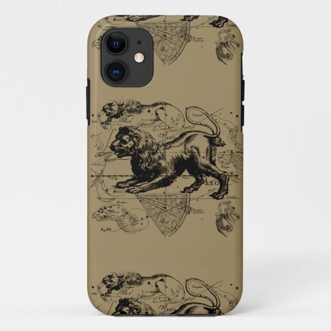 Leo Constellation Hevelius 1690 July23 - August 22 Case-Mate iPhone Case (Back)