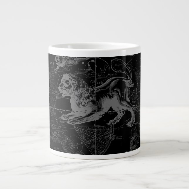 Leo Constellation Hevelius 1690 July23 - August 22 Large Coffee Mug (Front)