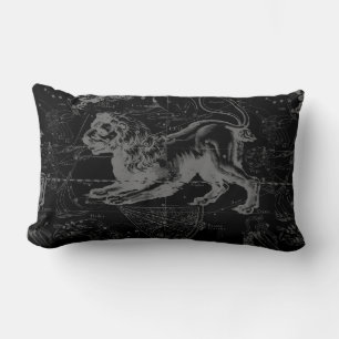 Leo Constellation Hevelius 1690 July23 - August 22 Lumbar Pillow